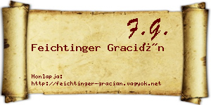 Feichtinger Gracián névjegykártya